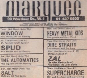 Marquee 22.3.78