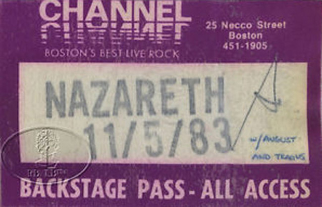 The Channel, Boston AAA pass 5.11.83