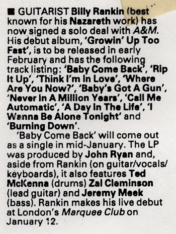 Kerrang 29.1.83