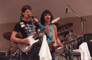Billy with Pete McRae solo tour 84