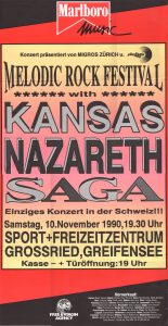 Melodic Rock Festival, Greifensee, Switzerland poster 10.11.90