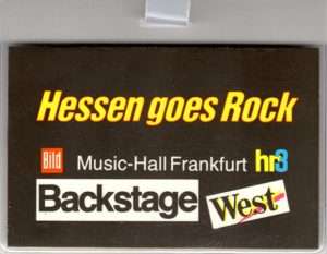 Frankfurt Music Hall pass 1.7.91