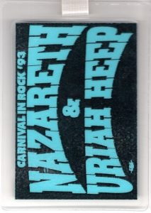 Carnival In Rock tour pass 2/3.93