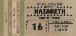 Compton Terrace, Tempe AZ ticket 16.5.81