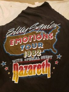 Billy Squire Emotions tour shirt 10-12.82