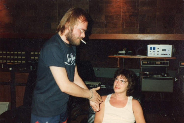 John Punter & Billy at Air Studios, Montserrat 82