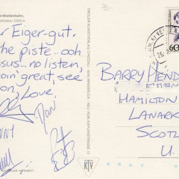 Postcard from Billy 90's